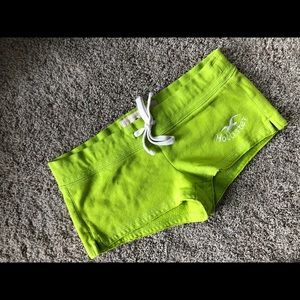 Neon green shorts